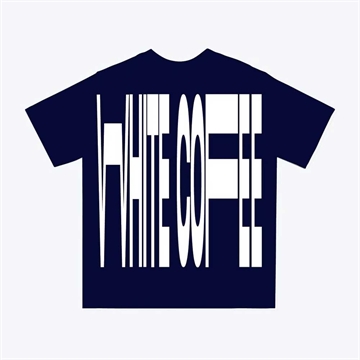 White Coffee Front Stretch Tee Navy / White - sælges Kun i butikken i Holstebro